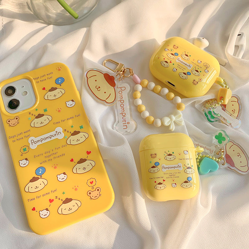 Pom Pom Purin iphone case/airpods case