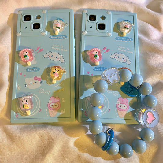 3D Cartoon iPhone Case (Gift mobile phone chain)