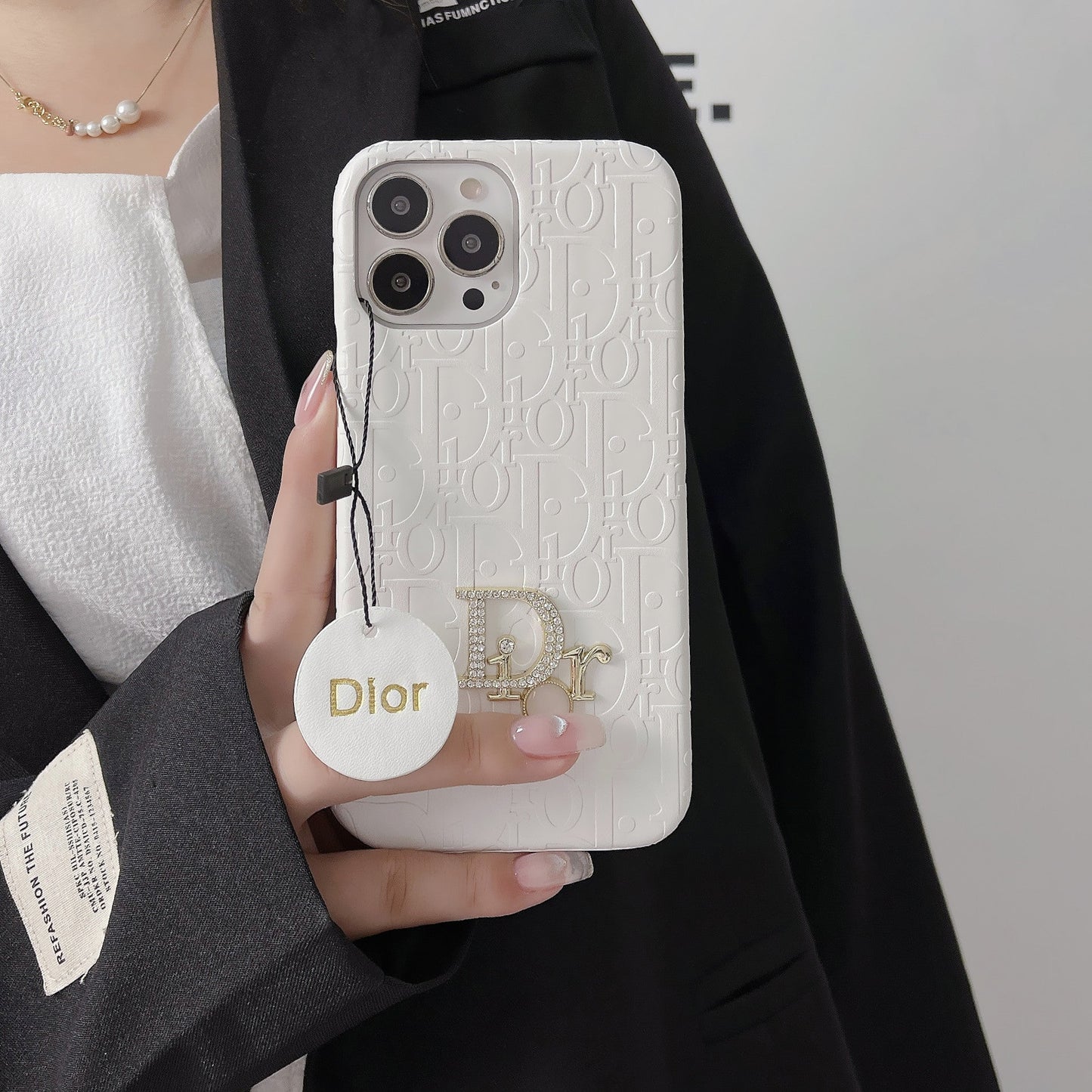 White dyor iPhone Case