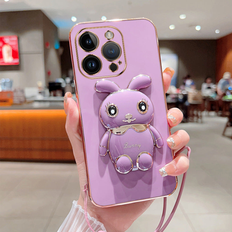 Serenityll™ Rabbit Making Up Mirror Phone Case