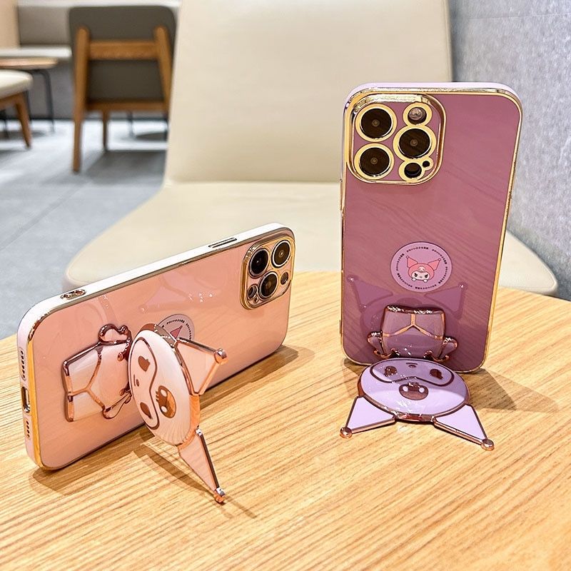 Serenityll™ Kuromi Making Up Mirror Phone Case