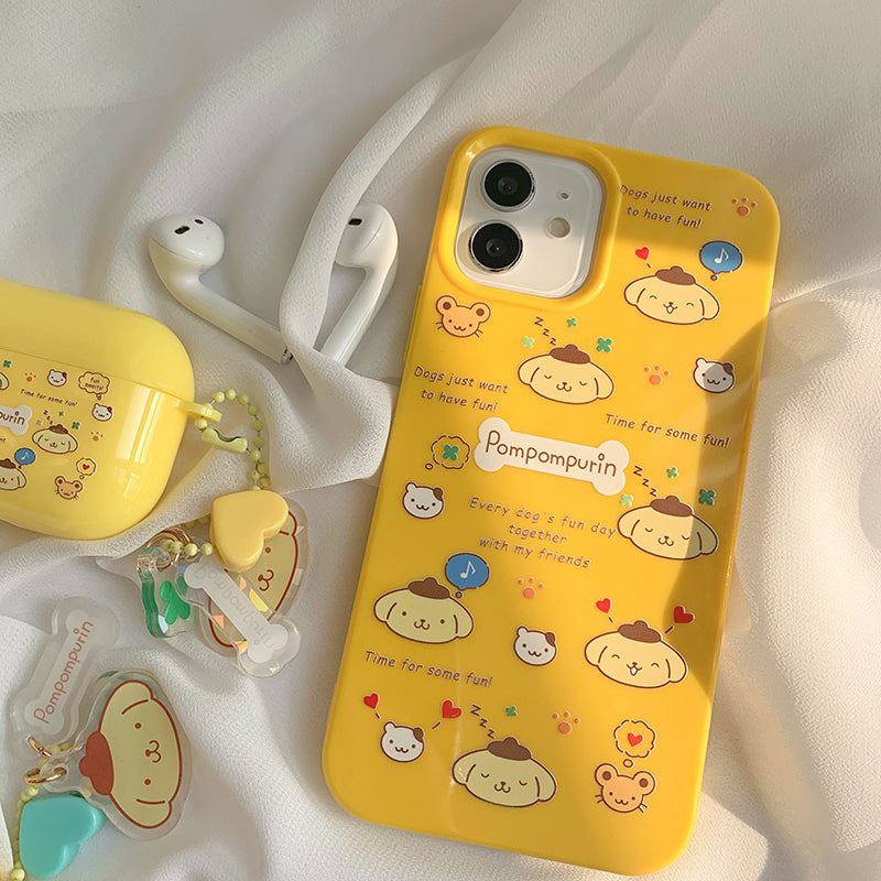 Pom Pom Purin iphone case/airpods case