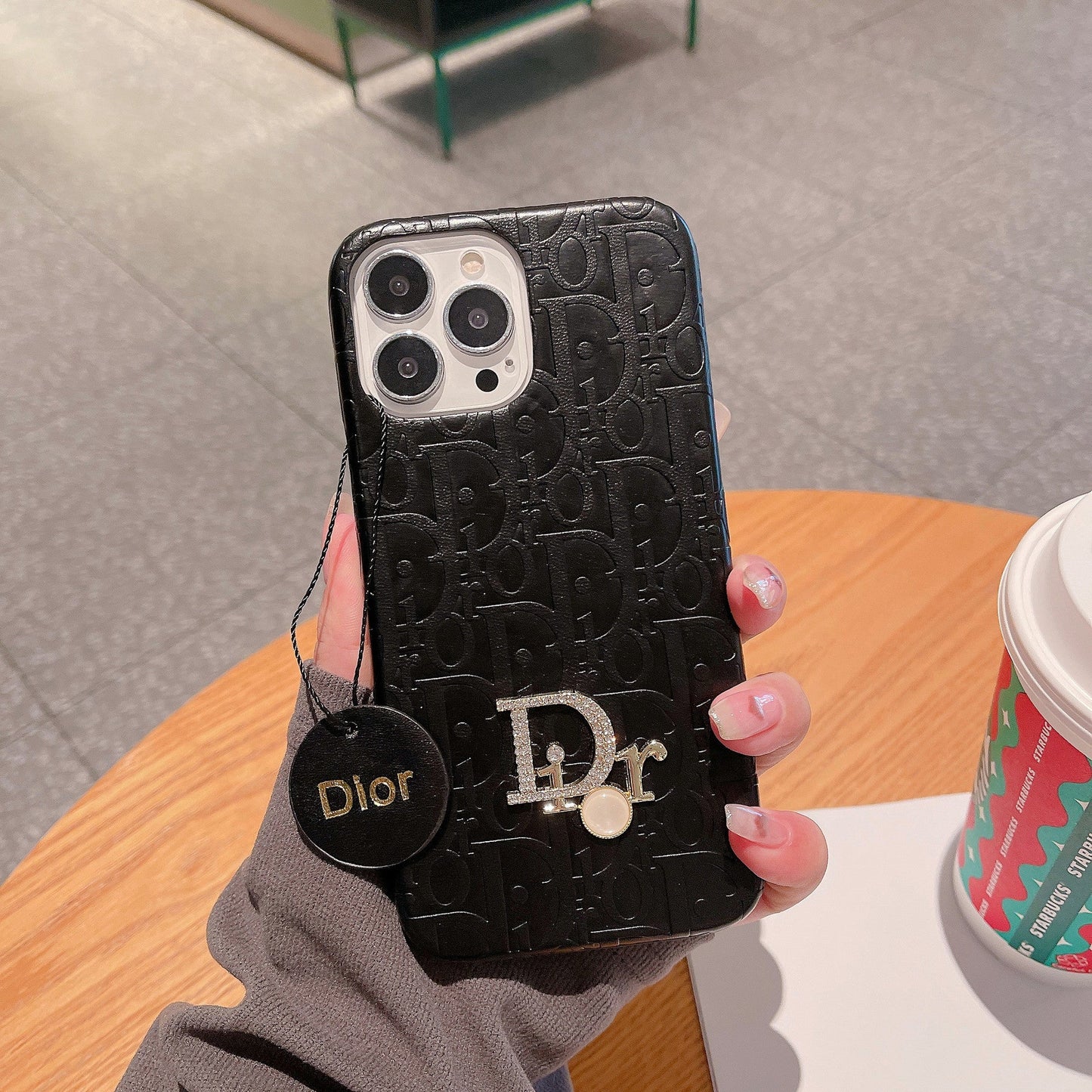 Black dyor iPhone Case