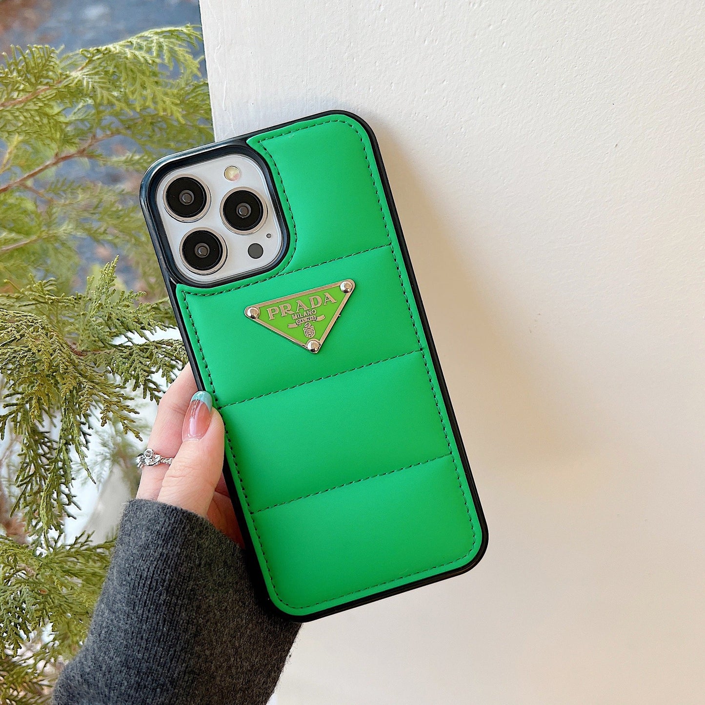 Green prad iPhone case