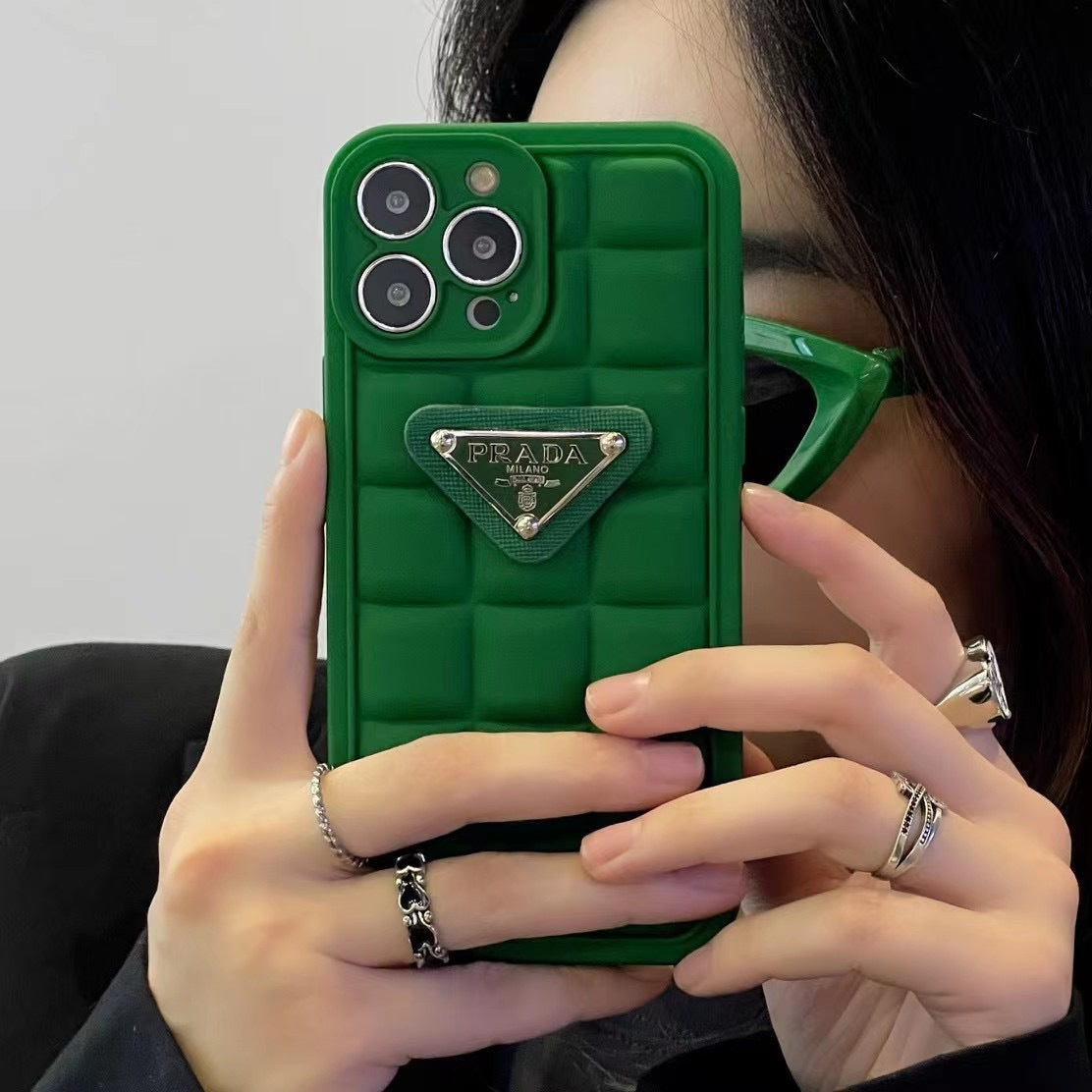 Green prad iphone case