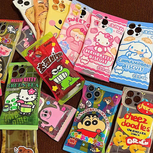 Creative snack packaging bag phone case