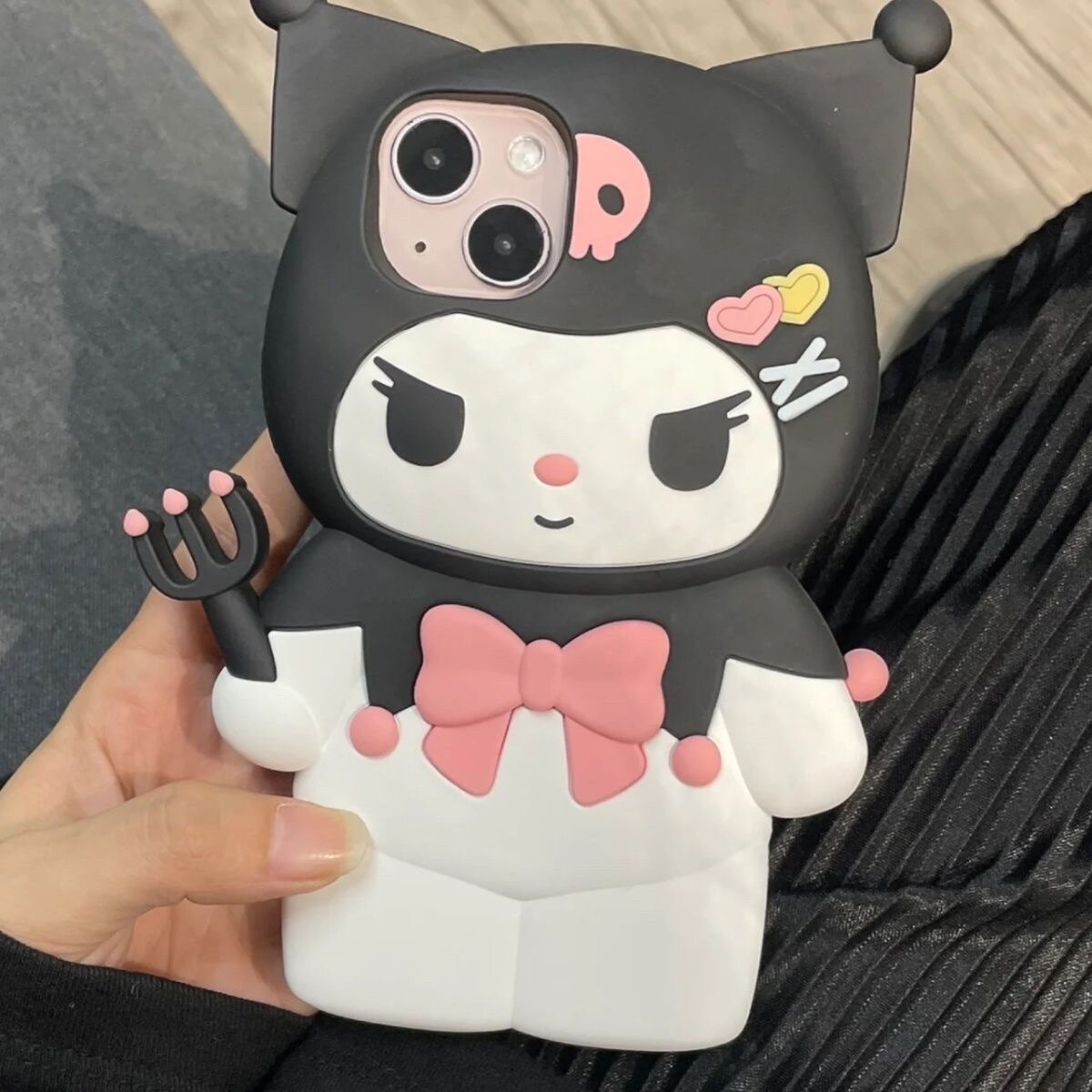 3D Cartoon Sanrio Hello Kitty Kuromi Silica gel Soft Phone Cases For iPhone 14 13 12 11 Pro Max XR XS MAX X Cover Y2k Girl Gift