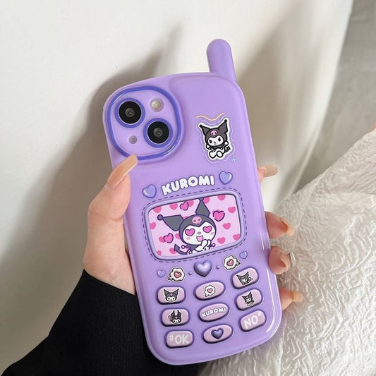 Cartoon Sanrio Kuromi Cute Air Cushion Phone Cases For iPhone 13 12 11 Pro Max XR XS MAX X Y2k Girl Shockproof Soft Shell Fundas