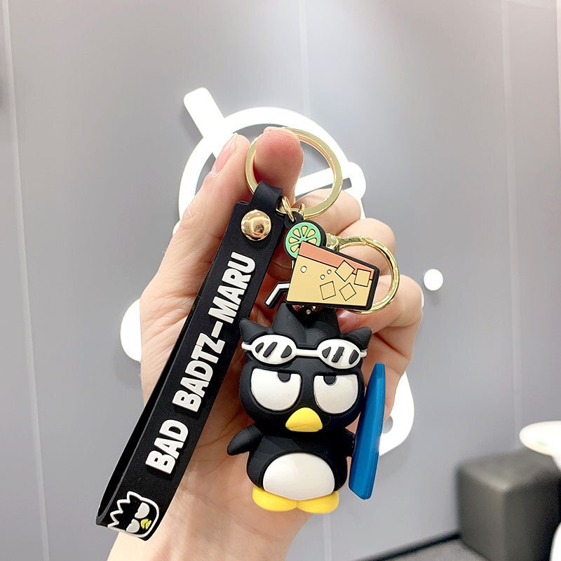 Kawaii аниме фигурки Sanrio Accessories Anime Kitty Keychain Kuromi Figure Melody Cinnamonroll Pendant Model Toys for Children