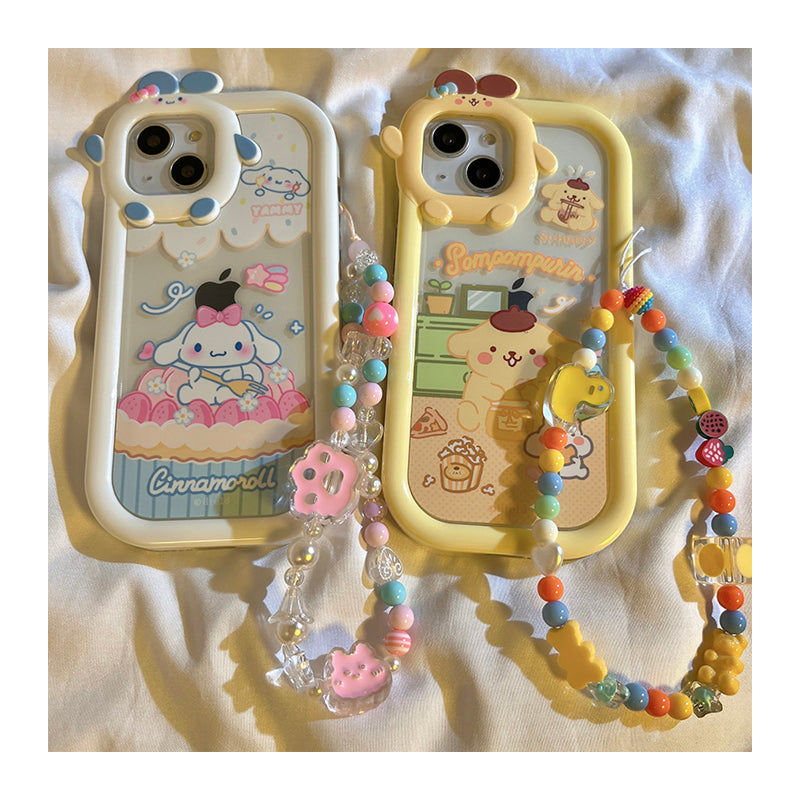 Cartoon cute rabbit two-in-one cassia dog suitable for iPhone13Promax Apple 11 mobile phone shell 13Pro Japanese and Korean style iPhone13 network red female 11 with bracelet fall protection cover