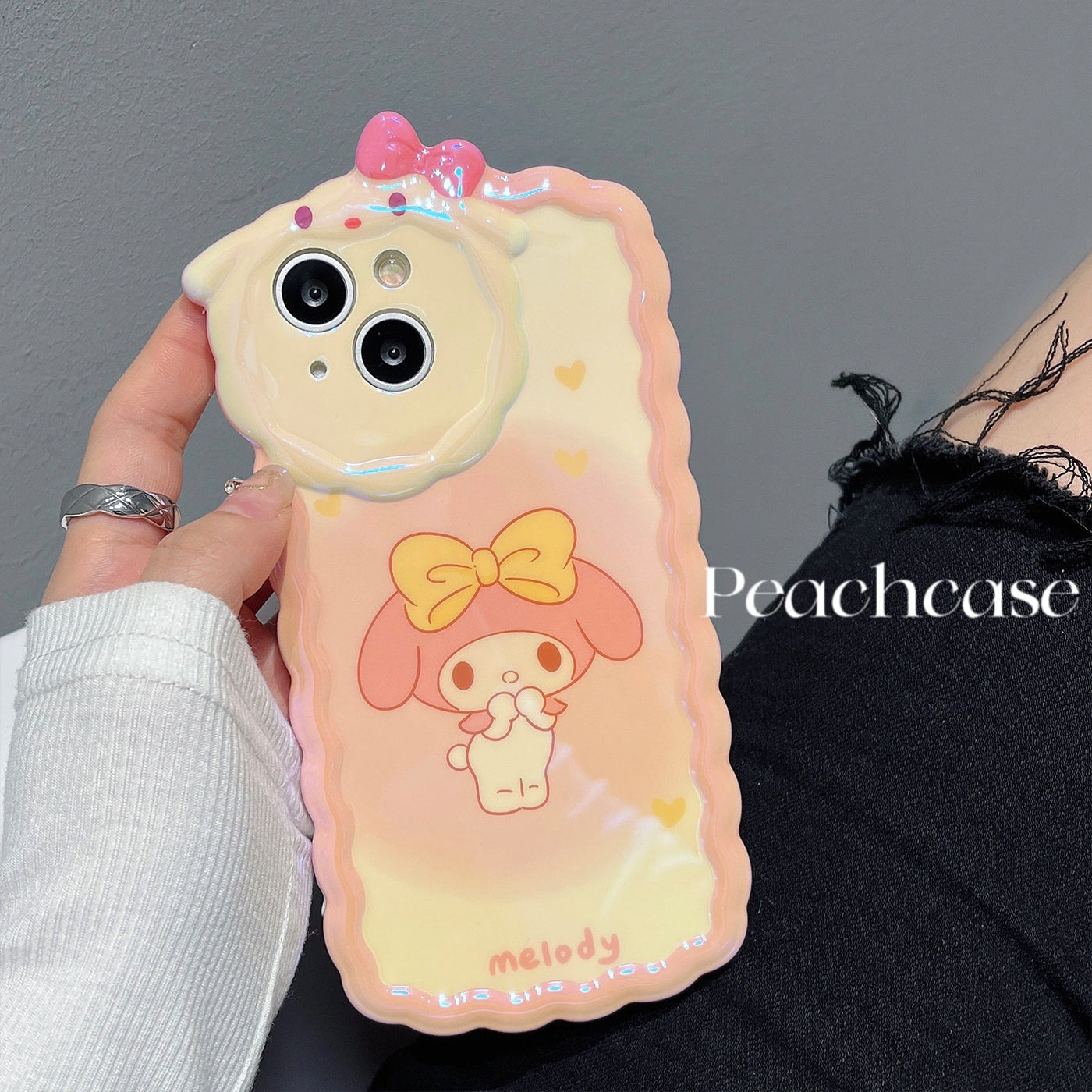 Apply Apple 13promax mobile phone case cute cartoon my melody iPhone13 Blu-ray laser 12pro Sanrio 11 girl ins Korea net red creative new ultra-thin all-inclusive anti-fall cover