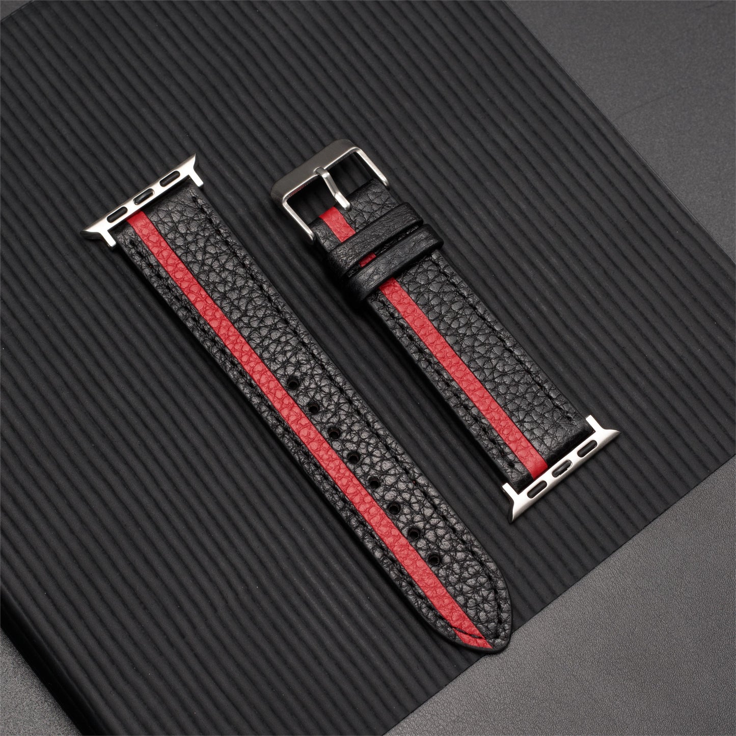 Luxury BLACK & RED Apple Watch Band