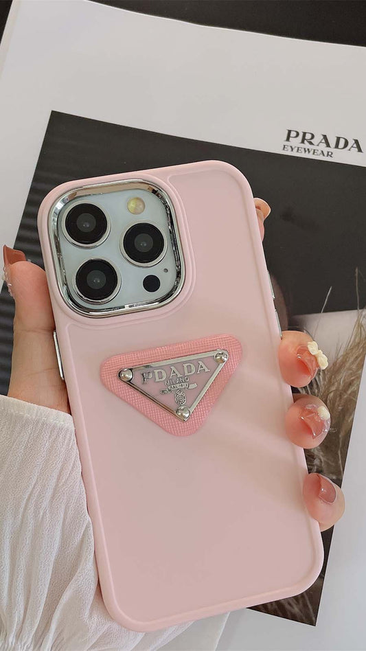 Pink Simple Prad iPhone Case
