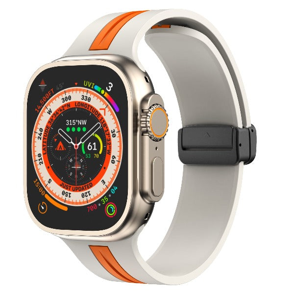 Two-color Silicone Band For Apple Watch