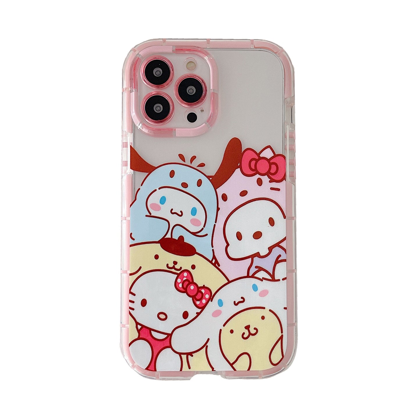 Sanrio Cinnamonroll Hello Kitty Soft Phone Cases For iPhone 13 12 11 Pro Max XR XS MAX 8 X 7 SE 2020 Lady Girl Anti-drop Cover