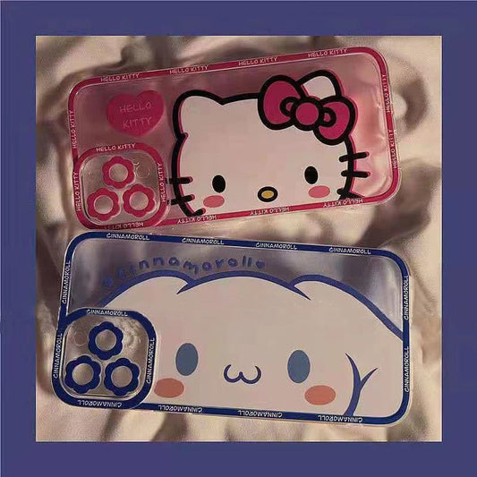 Tomy Hello Kitty Cute Cartoon Cat Phone Cases For iPhone 14 13 12 11 Pro Max Mini X XR XS MAX 8 7 Plus SE 2020 Transparent Cover
