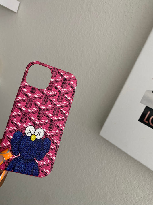 Blue/Pink Kaws IPhone Case